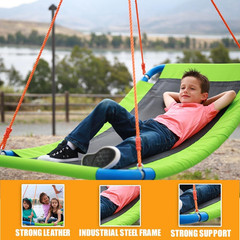 Platform Swing – Large Rectangle Saucer Swing for Kids and Adults