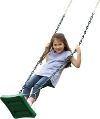 Stand-Up Swing with 14″ x 14″ Swing Base and Coated Chains for Swing Set and …