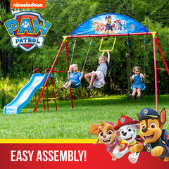 Swurfer Paw Patrol Deluxe Swing Set for Kids, Ages 4 and Up