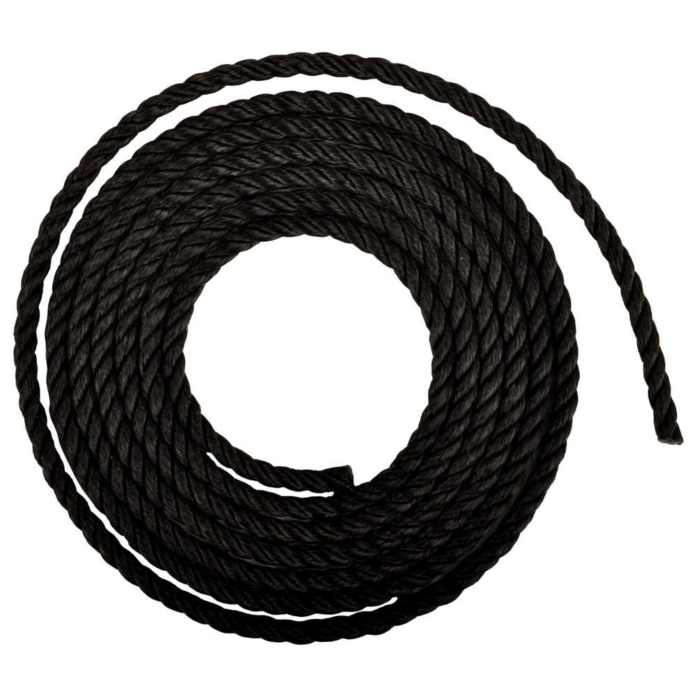 SWING SET STUFF 10′ of 1/2″ POLYPROPYLENE Black ROPE park fort accessories 0378