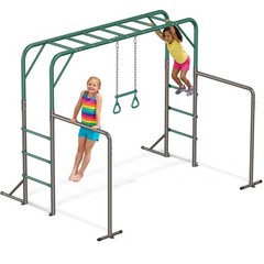 Monkey Bars w/ Climbing Frame Gymnastics Bars 400lbs Heavy Duty Outdoor for Kids