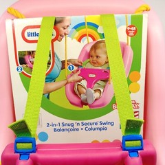Little Tikes 2 in 1 Snug N Secure Swing Pink Baby Toddler 9-48 Months