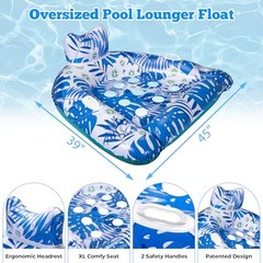 Ornnut XL/L Pool Floats, 3Pack/4Pack Inflatable Pool Floats Adult & Kids,