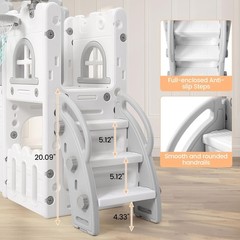 Toddler Slide 8 in 1 Toddler Playset Fits Age 1-3 for Indoor Outdoor Playground