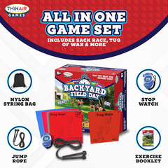 Backyard Field Day Obstacle Course Game – 27 Double-Sided Foam Challenge Tiles w