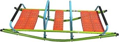 Kid’s Metal Rocking Seesaw Teeter Totter w/Handlebars Weather Resistant Backyard