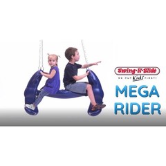 Swing-N-Slide Playsets Plastic Mega Rider Multi-Child Swing Glider Steel Blue