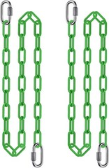 2Pcs 80″ Coated Swing Chain W/ Carabiners 1000 LBs Capacity Heavy Duty Hanging