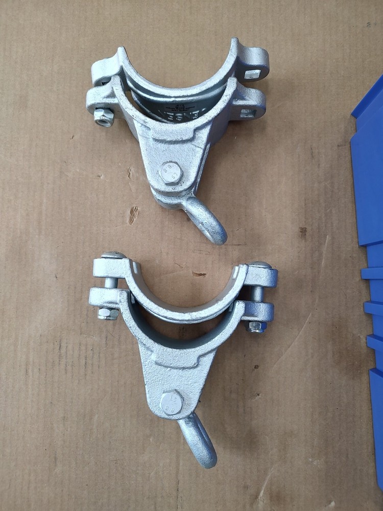 Lot Of 10, Commercial SH125 – 3 1/2 O.D. Ductile Pipe Swing Hangers, Jensen