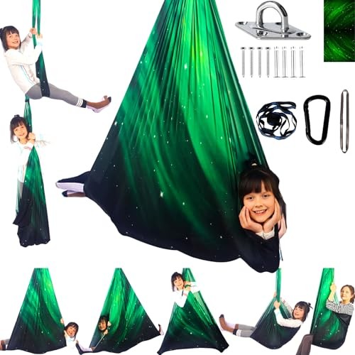 Sensory Swing for Kids Indoor and Outdoor Therapy Cuddle Swing Space Green