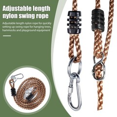 Tree Swing Straps Heavy Duty, Adjustable Tree Rope Swing (2 Pack) – PE Rope E…