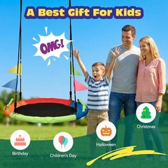 Tree Swing, Saucer Swing, 40 inch 900lbs Weight Capacity, with Adjustable Han…