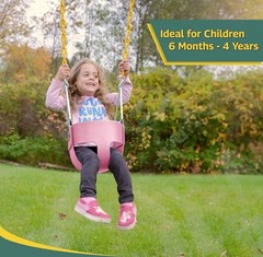 Heavy-Duty High Back Full Bucket Toddler Swing Seat | Coated Chains Fully Ass…