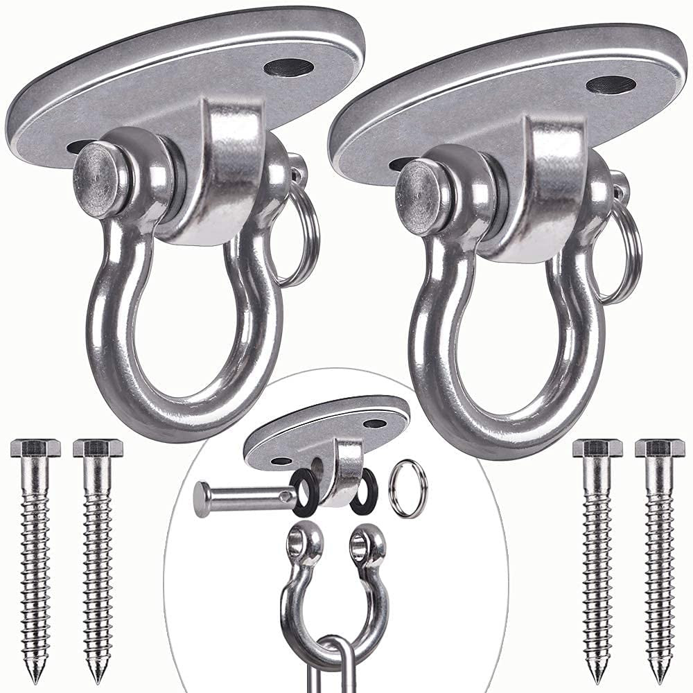 Heavy Duty Swing Hangers – Set of 2 Stainless Steel Hooks for Hammock, Yoga, …
