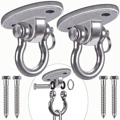 Heavy Duty Swing Hangers – Set of 2 Stainless Steel Hooks for Hammock, Yoga, …