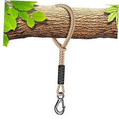 Tree Swing Rope, 19 inch, Hammock Tree Swing Hanging Strap, 19″ Off-White