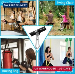 Metal 360°Swivel Swing Hangers,Heavy Duty Swing Suspension Hook,400 lbs Capacity