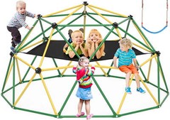4-in-1 Jungle Gym Climber with Hammock & Swing Supports up to 1000lbs.
