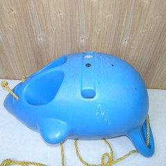 Vintage Step 2 Baby Toddler Blue Dolphin Outdoor Swing Made In USA