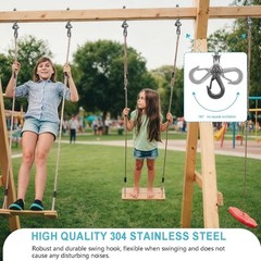 Heavy Duty Swing Hanger 180° with Stainless Steel Swing Hook 800LBS Capacity …