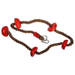 SWING SET STUFF INC CLIMBING ROPE WITH STEPS RED tree house wooden play set 0288