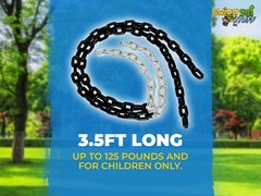Swing Set Stuff Inc. 3.5 Ft. Coated Trapeze Chain (Black) accessories wood play