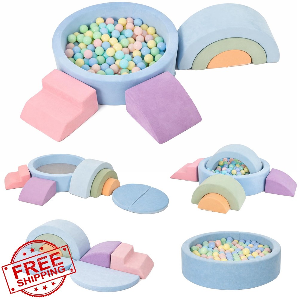 cossy 8pc Foam Climbing Blocks Ball Pit Toddler