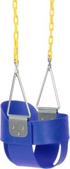 Heavy-Duty Blue Toddler Swing Seat with High Back Support – Fully Assembled