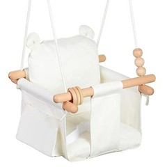 Hanging Chair Swing Seat with Heavy Duty Rope and Seat Belt for Toddlers Kids