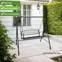 Metal Swing Stand 550lbs Heavy Duty Steel A-Frame Stand Powder Coated Finish