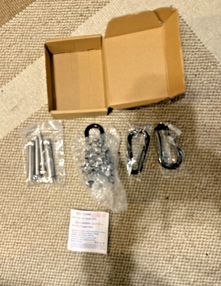 Hammock Hanging kit,360°Rotating 1200 lb Capacity Heavy Duty,Hanger & Black