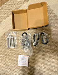 Hammock Hanging kit,360°Rotating 1200 lb Capacity Heavy Duty,Hanger & Black