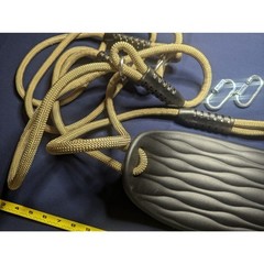 NEW – Box Worn – Swing Seat Adjustable Rope Tree Swing for Kids Black 2-Pack