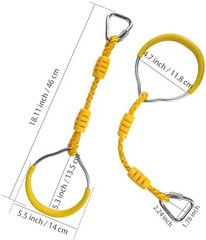 Ninja Rings Monkey Bars Swing Trapeze Bar Playground Swingset Rings Ninja Course
