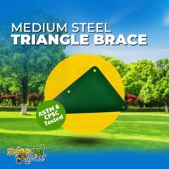 SWING SET STUFF INC. 14.25″ STEEL TRIANGLE BRACE (GREEN) playground park 0380