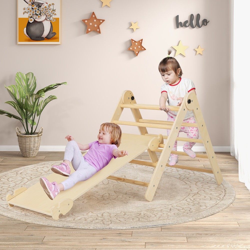 Foldable & Height-adjustable Triangle Set 3-in-1 Triangular Climbing Toys