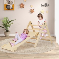 Foldable & Height-adjustable Triangle Set 3-in-1 Triangular Climbing Toys