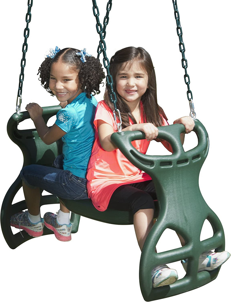 2-PERSON TANDEM SWING Heavy Duty with Coated Chains to Prevent Pinching