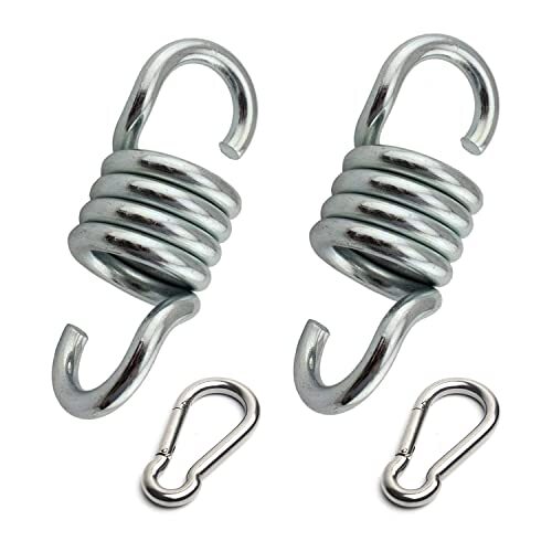 2Pcs Heavy Duty Spring Hammock Chair Spring Porch Swing Spring, 1100Lbs Capacity