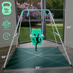 Toddler Swing, Indoor & Outdoor Backyard Play Structure for Ages 9-36 Months