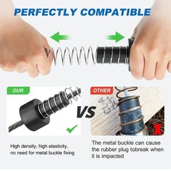 Zipline Spring Brake, 13.1ft Extra Long Heavy Duty Stainless Steel Zipline Brake