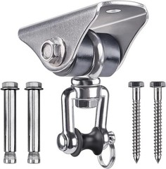 Anti-Squeaking Swing Hanger Stainless Steel Set Hook Ceiling Mount Bracket