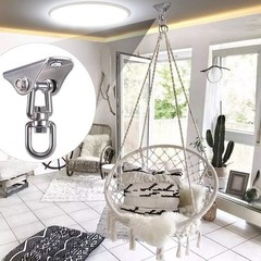 Stainless Steel Swing Hanger Heavy Duty Ceiling Mount 1000 LB Capacity Hang Rope