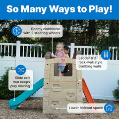 Step2 Woodland Climber II Kids Playset, Ages 2 –6 Years Old, Toddler Slide and C