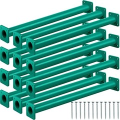 12 Pack Monkey Bars Swing Set Accessories Rods Playset Ladder 16.5 Inch Green