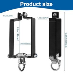 4 Pcs Heavy Duty Swing Hanger Swing Set Accessories for Wooden Sets Snap 4 Pack