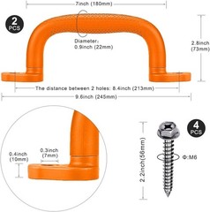 2-Pack Safety Handles for Swing Sets – Ergonomic Anti-Skid Grip & Easy Mounting