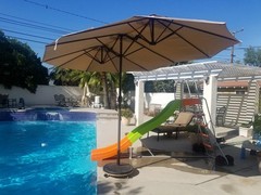 10 Ft. Outdoor Big Backyard Freestanding Swing Set Playground Plastic Slide