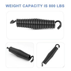 Porch Swing Springs Hammock Chair Spring Hold up to 1600lbs Heavy-Duty Chr-om…