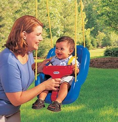 LITTLE TIKES 2-IN-1 SNUG & SECURE SWING – BLUE